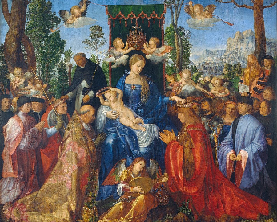 Feast Of Rose Garlands 1506 By Albrecht Durer Fine Art Print