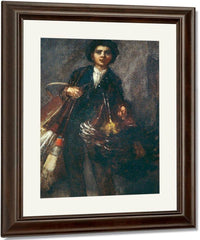 Feather Duster Boy By Eastman Johnson Fine Art Print