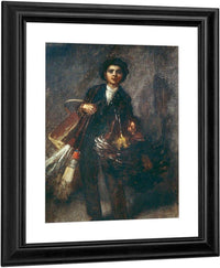 Feather Duster Boy By Eastman Johnson Fine Art Print