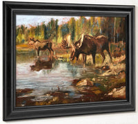 Feeding Time By Carl Rungius Fine Art Print