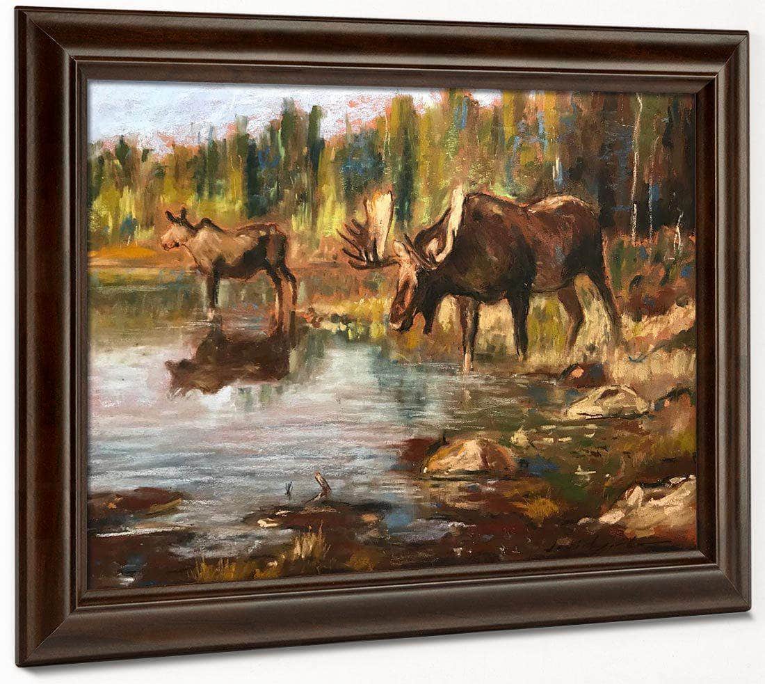 Feeding Time By Carl Rungius Fine Art Print