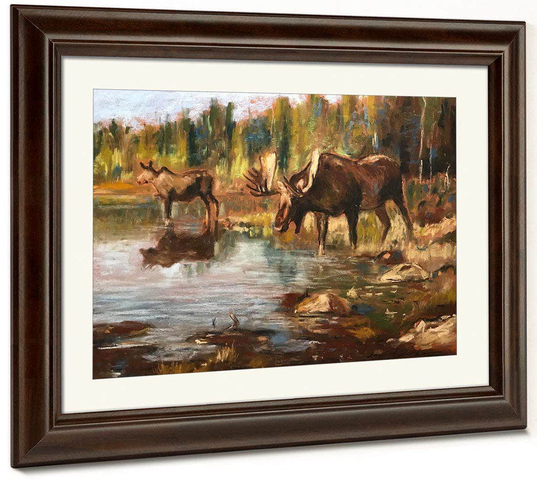 Feeding Time By Carl Rungius Fine Art Print