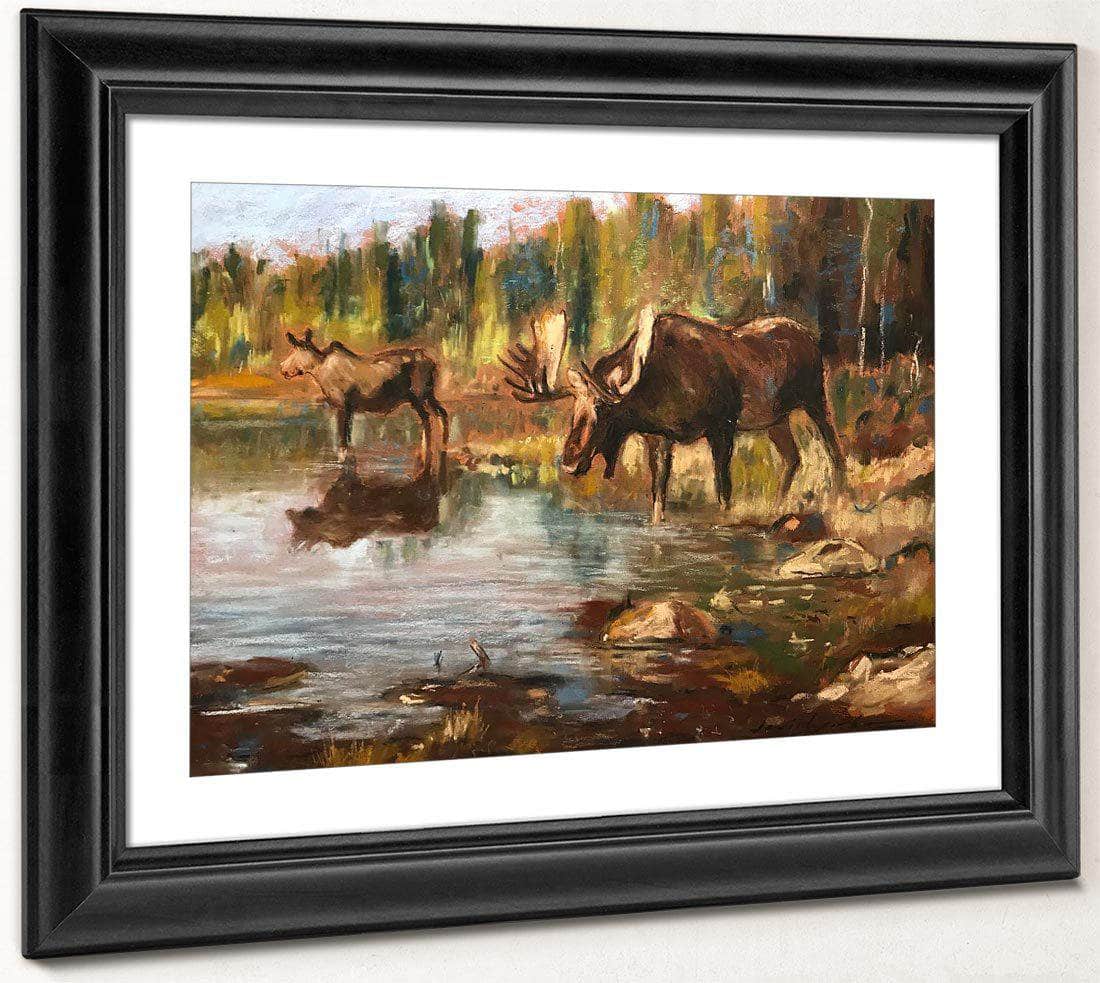 Feeding Time By Carl Rungius Fine Art Print