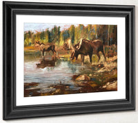 Feeding Time By Carl Rungius Fine Art Print