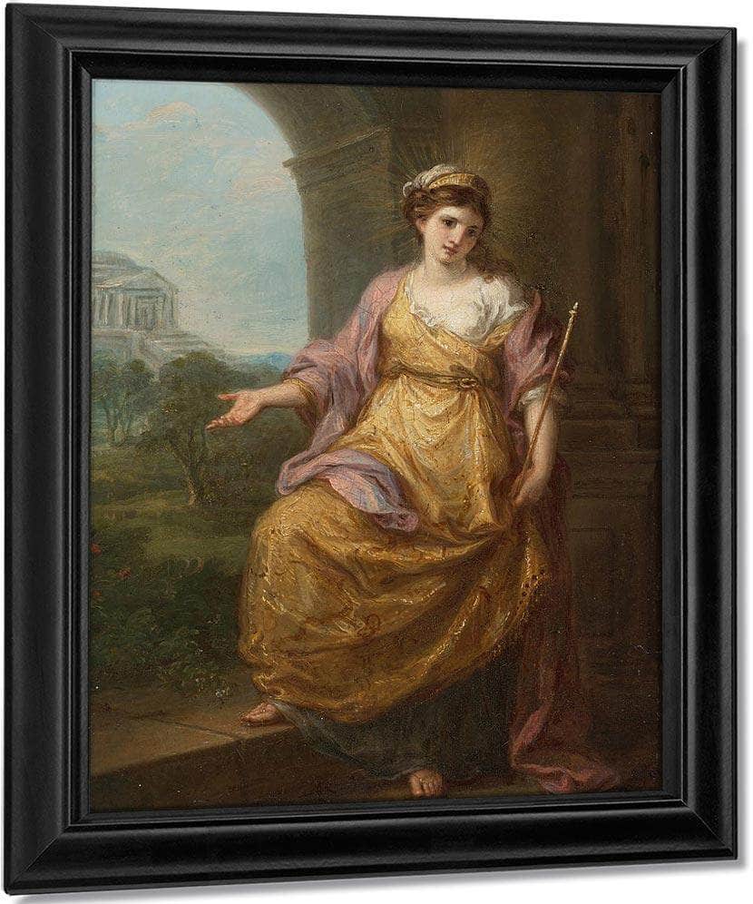 Female Allegory 1780 29 9X22 2Cm By Angelica Kauffmann Fine Art Print