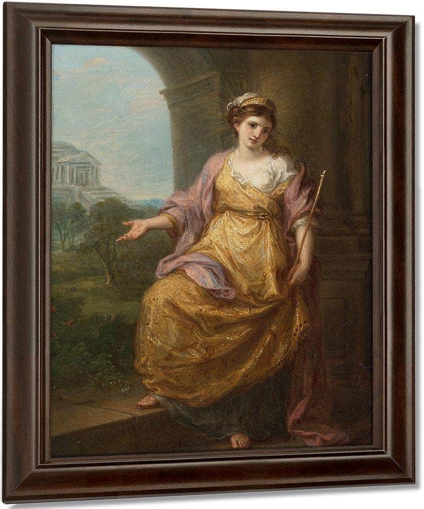 Female Allegory 1780 29 9X22 2Cm By Angelica Kauffmann Fine Art Print