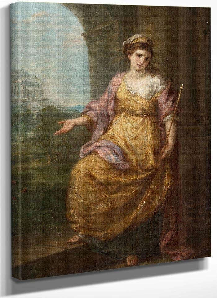 Female Allegory 1780 29 9X22 2Cm By Angelica Kauffmann Fine Art Print