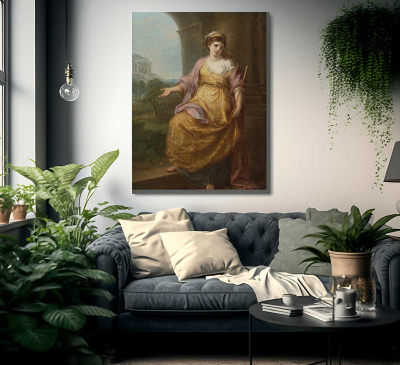 Female Allegory 1780 29 9X22 2Cm By Angelica Kauffmann Fine Art Print