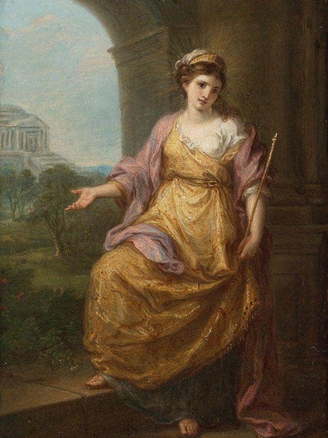 Female Allegory 1780 29 9X22 2Cm By Angelica Kauffmann Fine Art Print