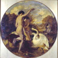 Female Bathers Surprised By A Swan By William Etty Fine Art Print