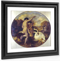 Female Bathers Surprised By A Swan By William Etty Fine Art Print