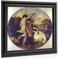 Female Bathers Surprised By A Swan By William Etty Fine Art Print