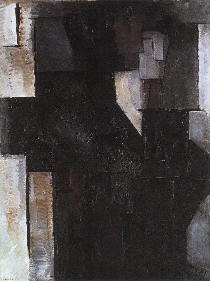 Female Figure 1911 1912 Oil On Canvas 1150X880Mm Haags Gemeentenmuseum By Piet Mondrian Fine Art Print