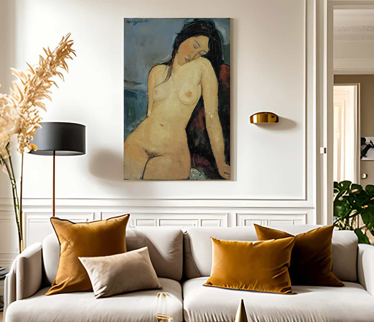 Female Nude 1916 By Amedeo Modigliani Fine Art Print