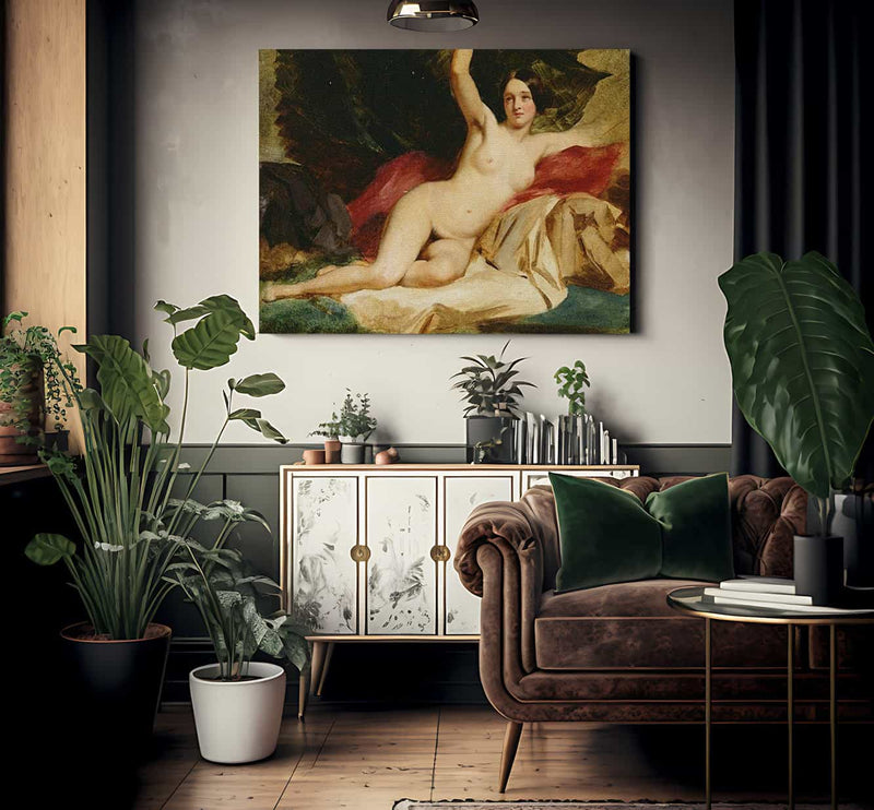 Female Nude In A Landscape By William Etty Fine Art Print