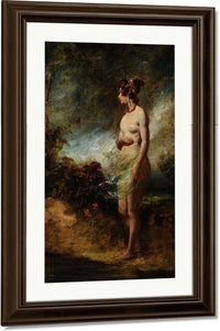 Female Nude Standing In The Open By William Etty Fine Art Print
