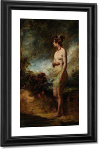 Female Nude Standing In The Open By William Etty Fine Art Print
