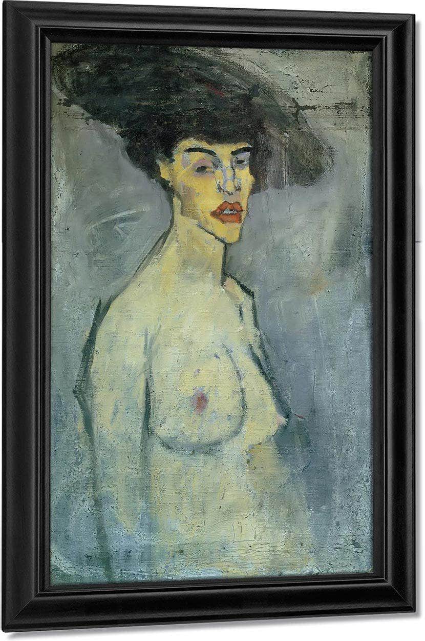 Female Nude With Hat1907 By Amedeo Modigliani Fine Art Print