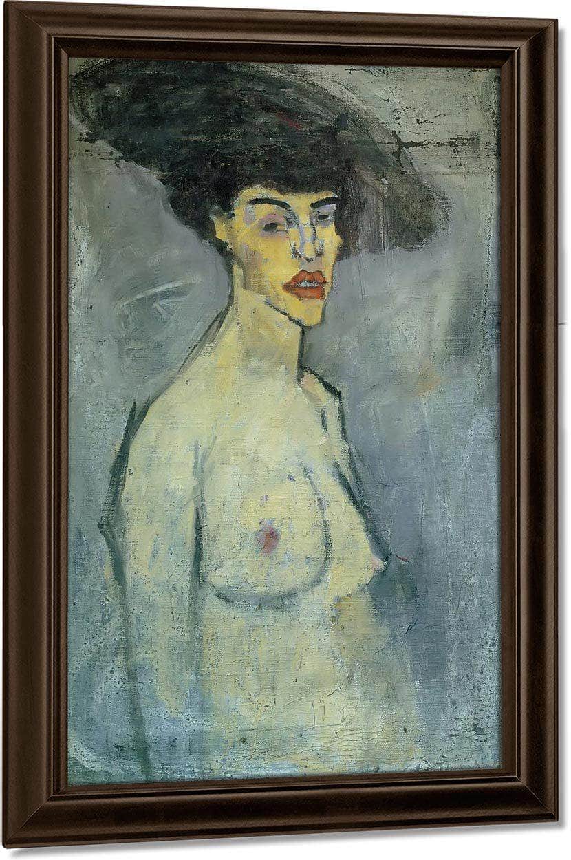 Female Nude With Hat1907 By Amedeo Modigliani Fine Art Print