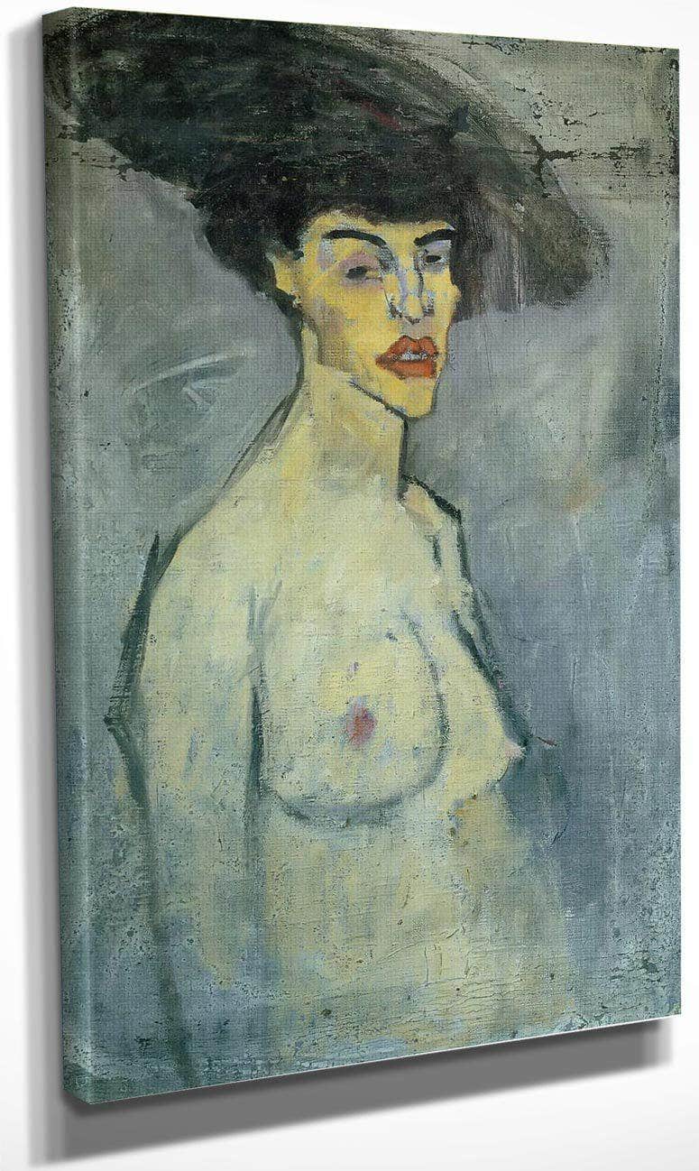Female Nude With Hat1907 By Amedeo Modigliani Fine Art Print
