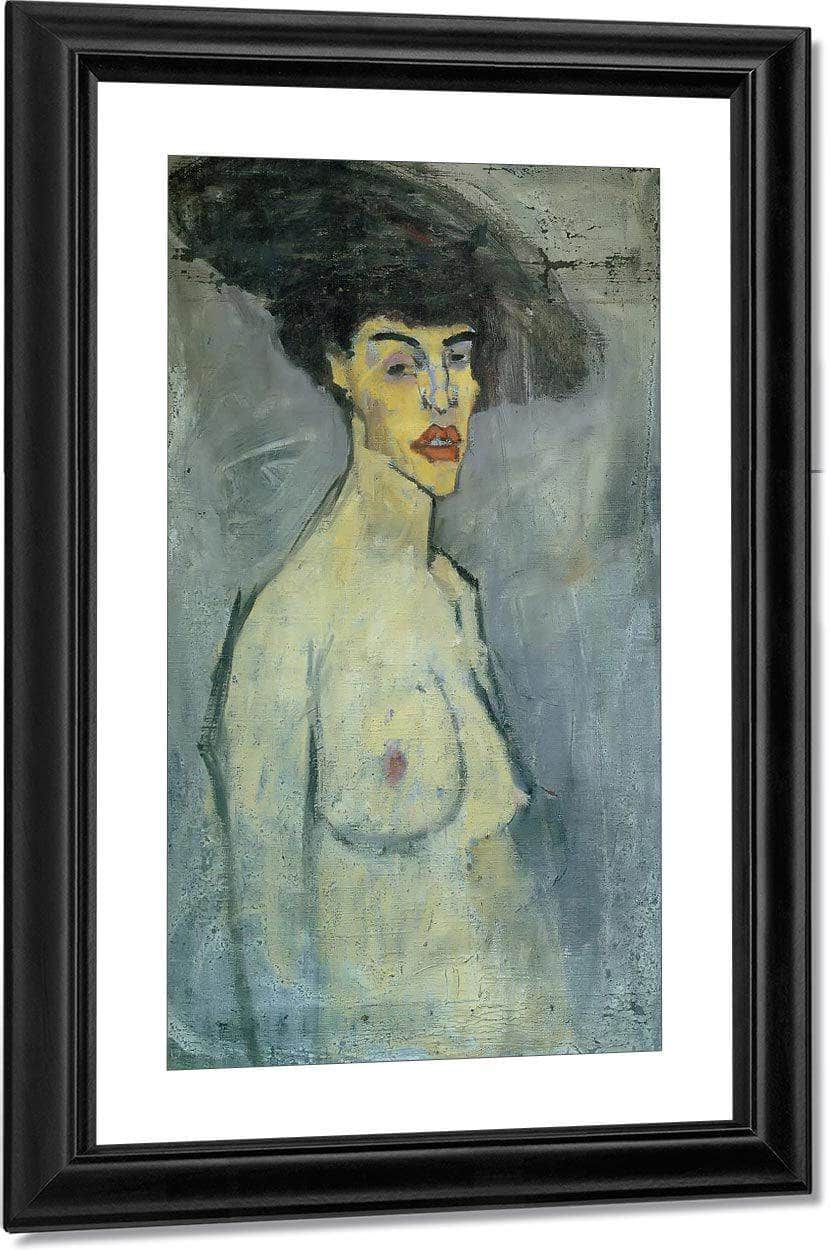 Female Nude With Hat1907 By Amedeo Modigliani Fine Art Print