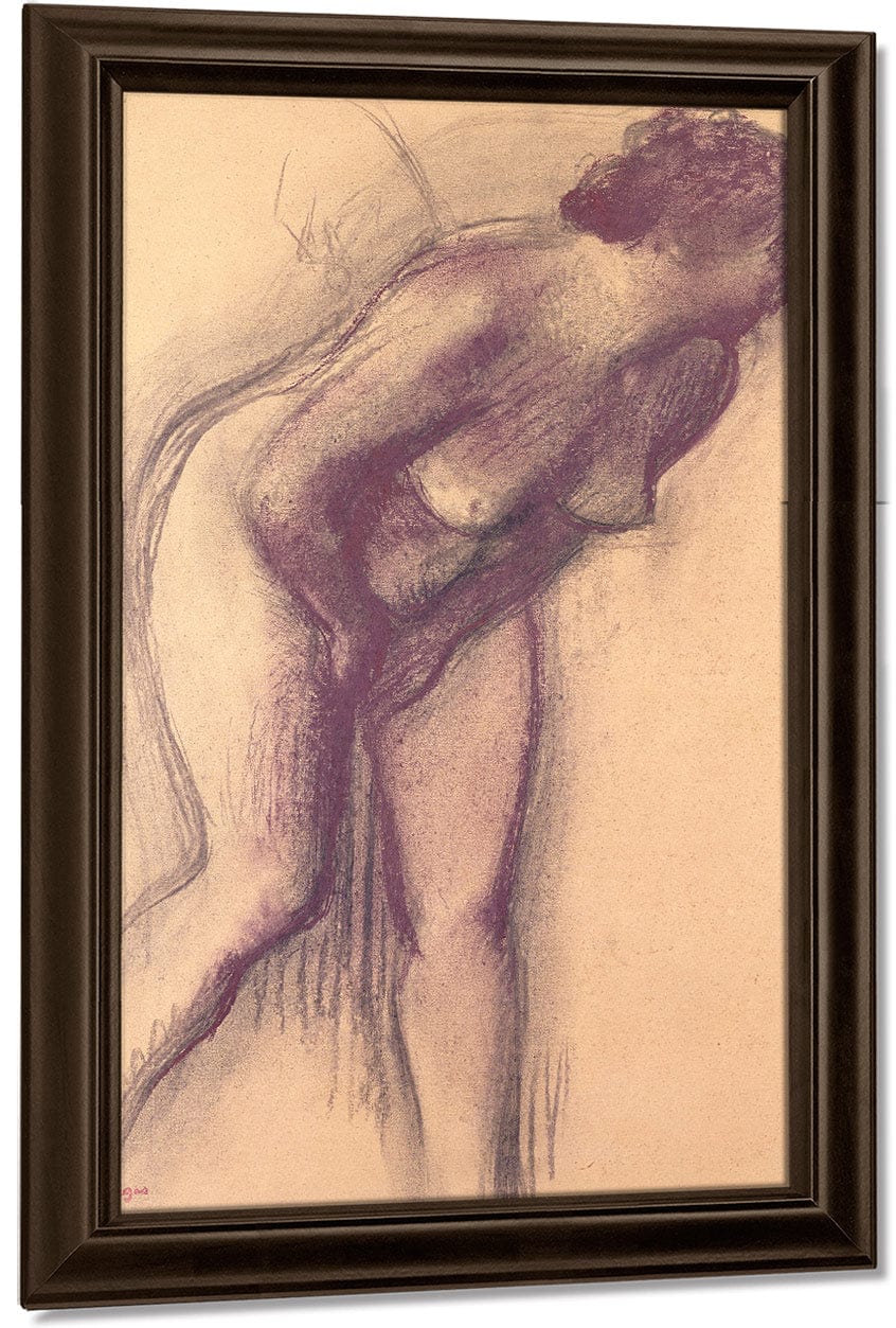 Female Standing Nude By Edgar Degas Fine Art Print
