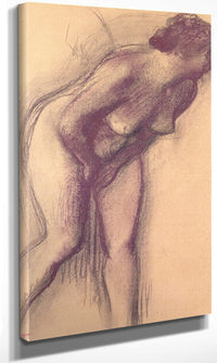 Female Standing Nude By Edgar Degas Fine Art Print