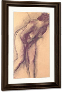 Female Standing Nude By Edgar Degas Fine Art Print
