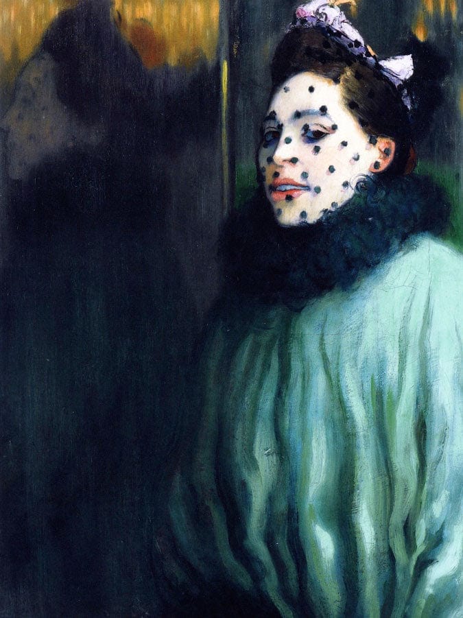 Femme A La Voilette By Louis Anquetin Fine Art Print