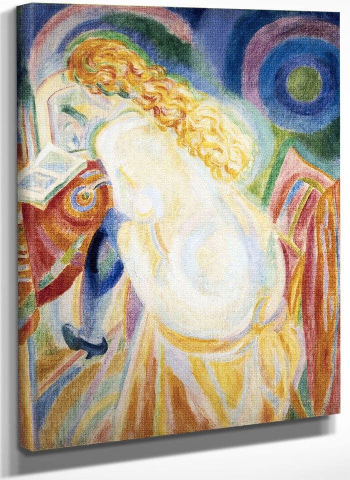 Femme Nue Lisant (Female Nude Reading) By Robert Delaunay Fine Art Print
