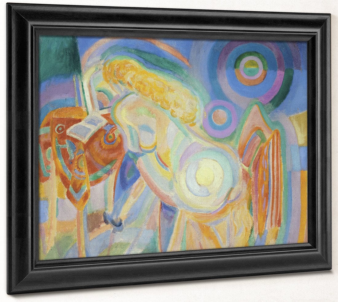 Femme Nue Lisant (Nude Woman Reading) 1 By Robert Delaunay Fine Art Print