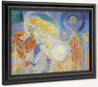 Femme Nue Lisant (Nude Woman Reading) 1 By Robert Delaunay Fine Art Print