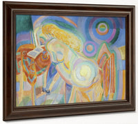 Femme Nue Lisant (Nude Woman Reading) 1 By Robert Delaunay Fine Art Print