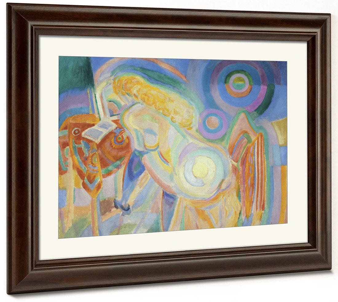 Femme Nue Lisant (Nude Woman Reading) 1 By Robert Delaunay Fine Art Print