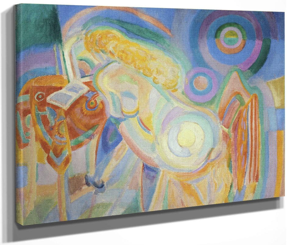Femme Nue Lisant (Nude Woman Reading) 1 By Robert Delaunay Fine Art Print