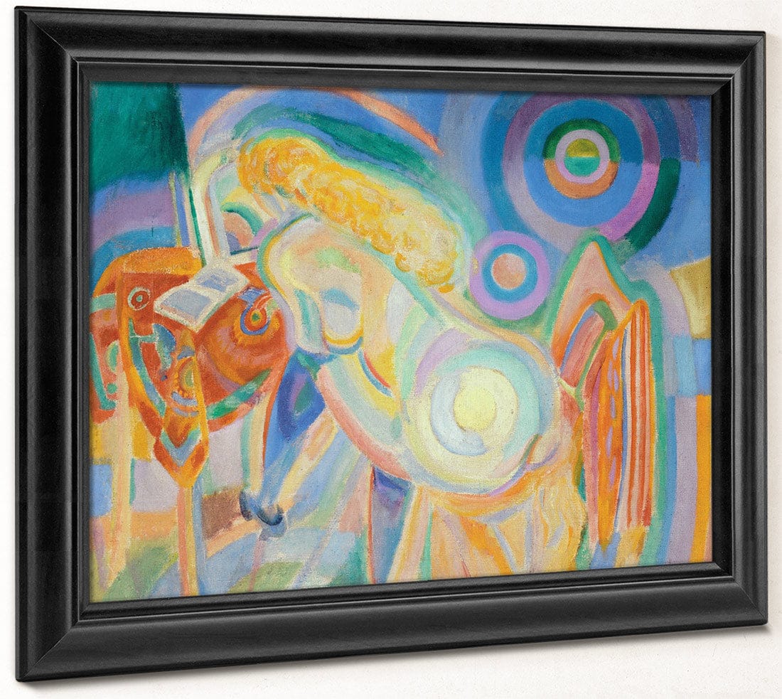 Femme Nue Lisant (Nude Woman Reading) By Robert Delaunay Fine Art Print