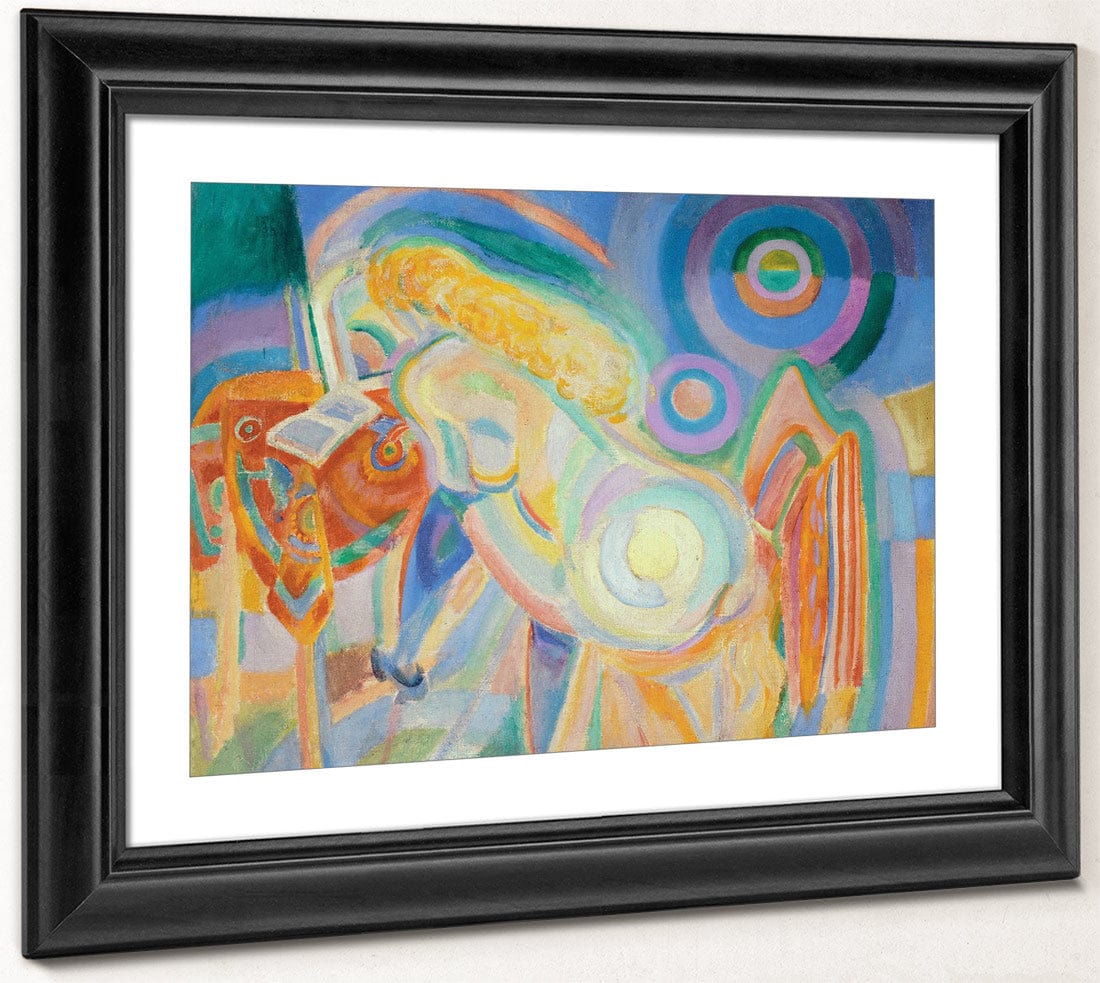 Femme Nue Lisant (Nude Woman Reading) By Robert Delaunay Fine Art Print