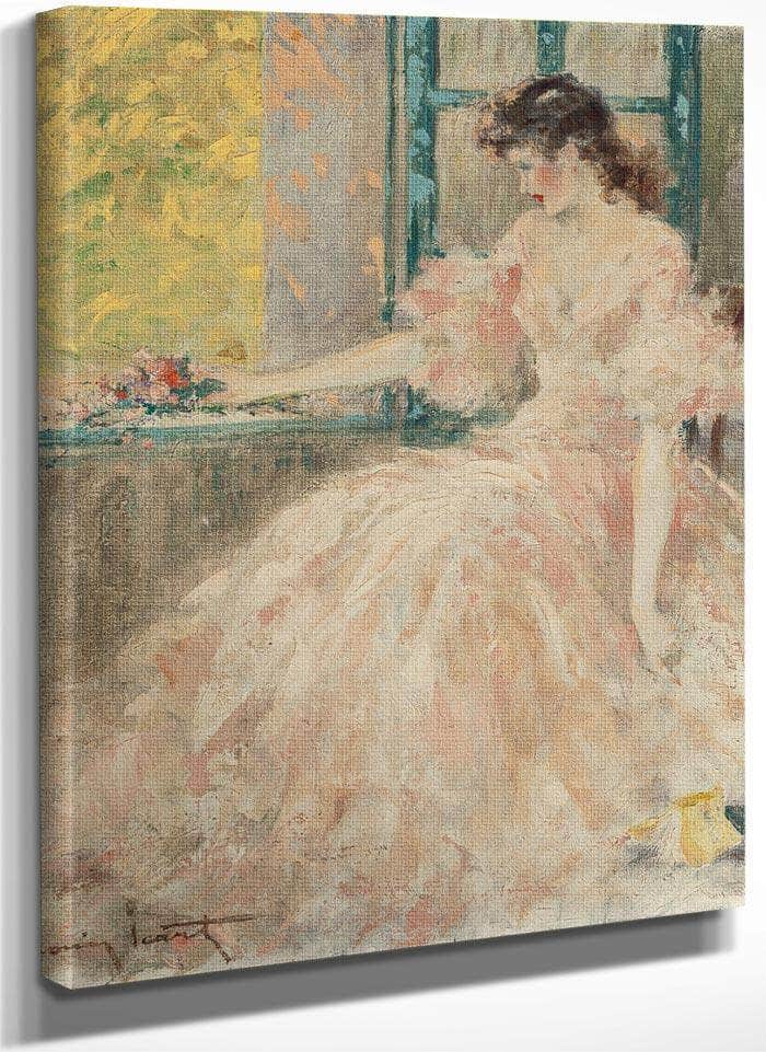 Femme Pensive By Louis Icart Fine Art Print