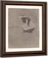 Femme Qui Se Peigne (Woman Combing Her Hair), From The Elles Series By Henri Marie Raymond De Toulouse Lautrec Monfa Fine Art Print