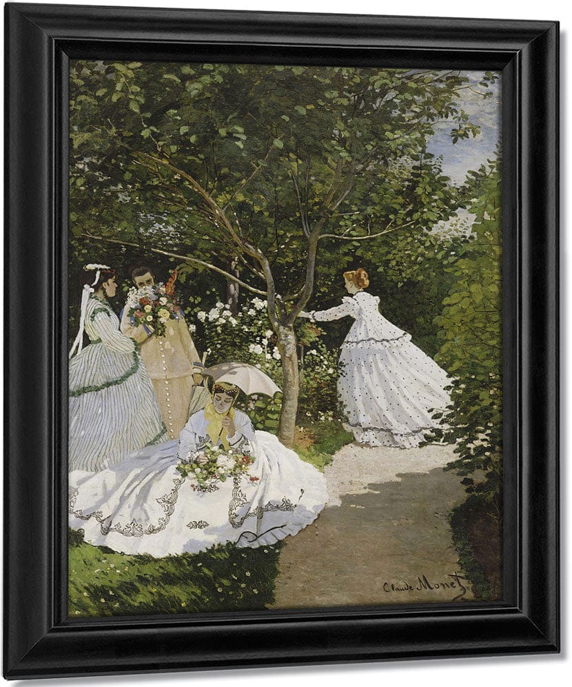 Femmes Au Jardin, A Ville D'avray 1 By Claude Monet Fine Art Print