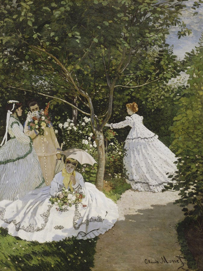 Femmes Au Jardin, A Ville D'avray 1 By Claude Monet Fine Art Print