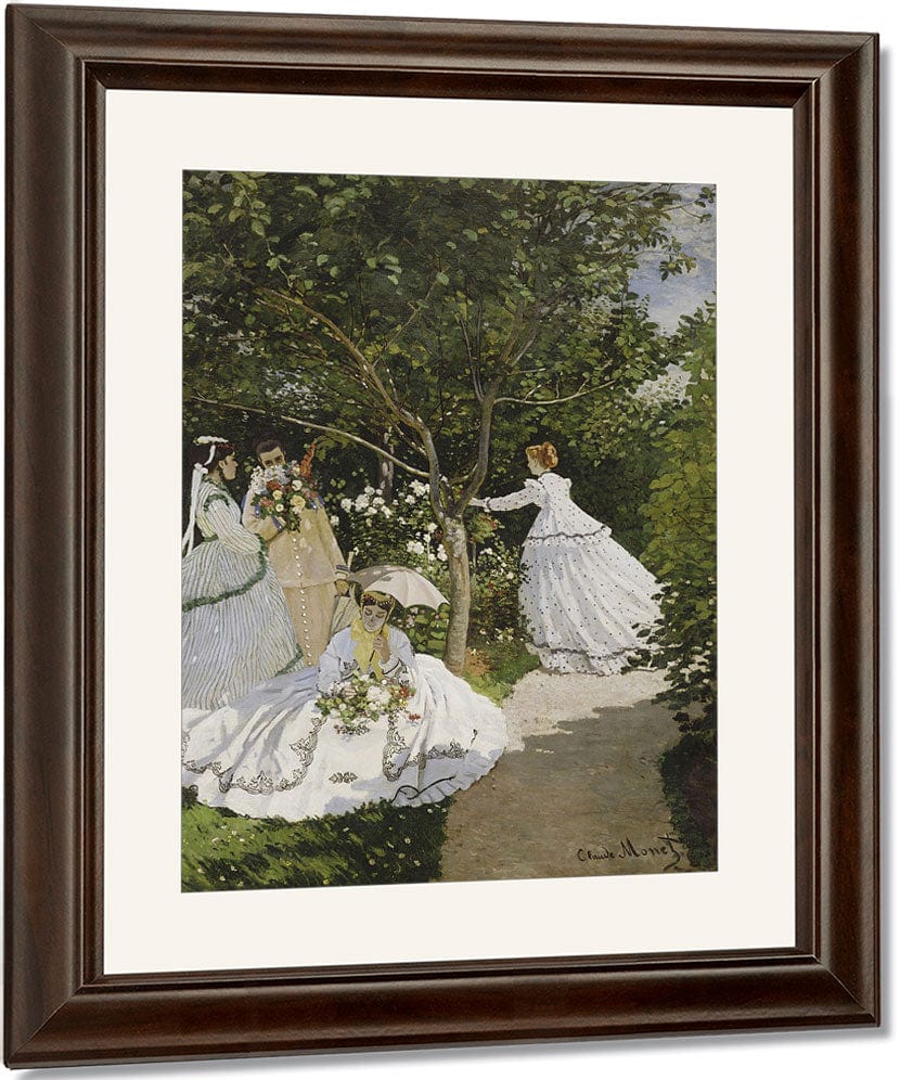 Femmes Au Jardin, A Ville D'avray 1 By Claude Monet Fine Art Print