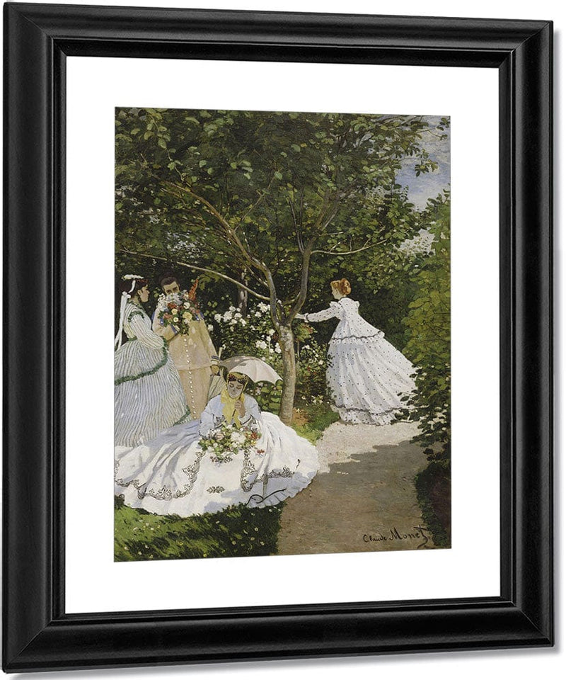 Femmes Au Jardin, A Ville D'avray 1 By Claude Monet Fine Art Print