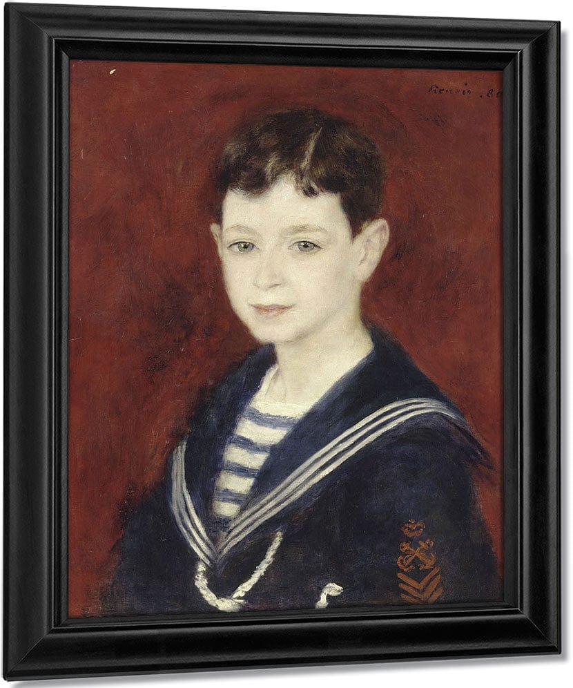 Fernand Halphen As A Boy By Pierre Auguste Renoir Fine Art Print