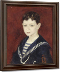 Fernand Halphen As A Boy By Pierre Auguste Renoir Fine Art Print