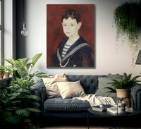 Fernand Halphen As A Boy By Pierre Auguste Renoir Fine Art Print