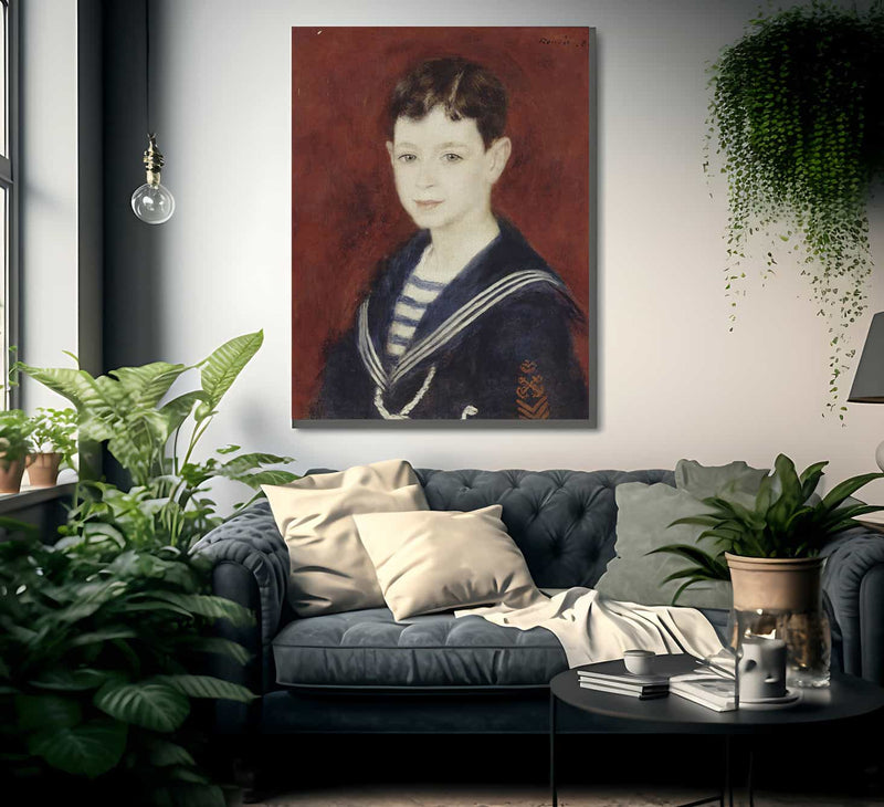 Fernand Halphen As A Boy By Pierre Auguste Renoir Fine Art Print