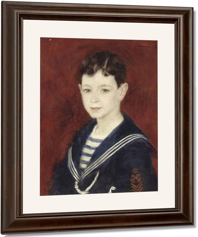 Fernand Halphen As A Boy By Pierre Auguste Renoir Fine Art Print