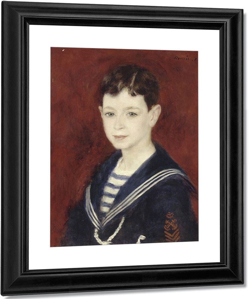 Fernand Halphen As A Boy By Pierre Auguste Renoir Fine Art Print
