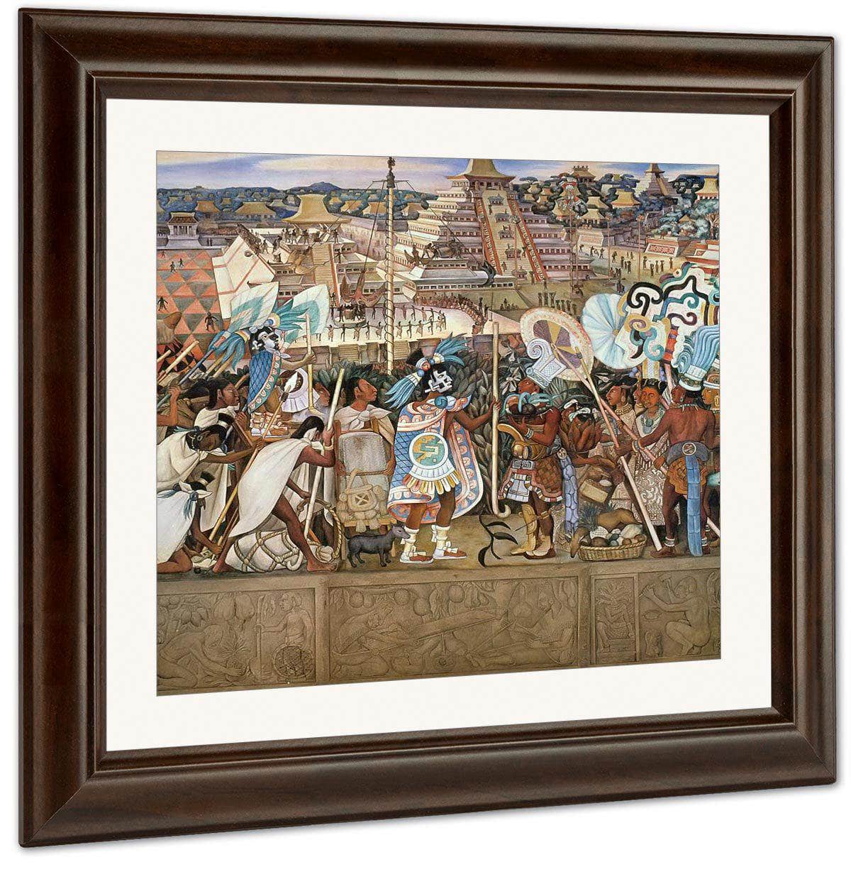 Festivals And Ceremonies Totonac Civilization By Diego Rivera Fine Art Print